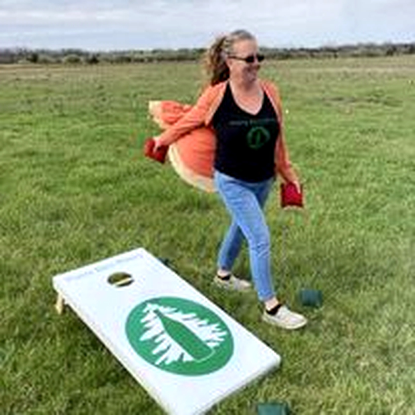 Lawn games at Prairie Barn Winery